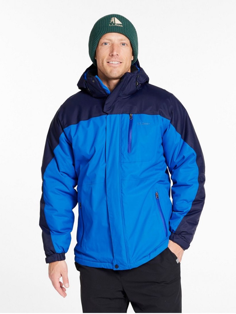 L.L. Bean Rugged Ridge Parka Two Tone Blue Waterproof Breathable Tall Jacket